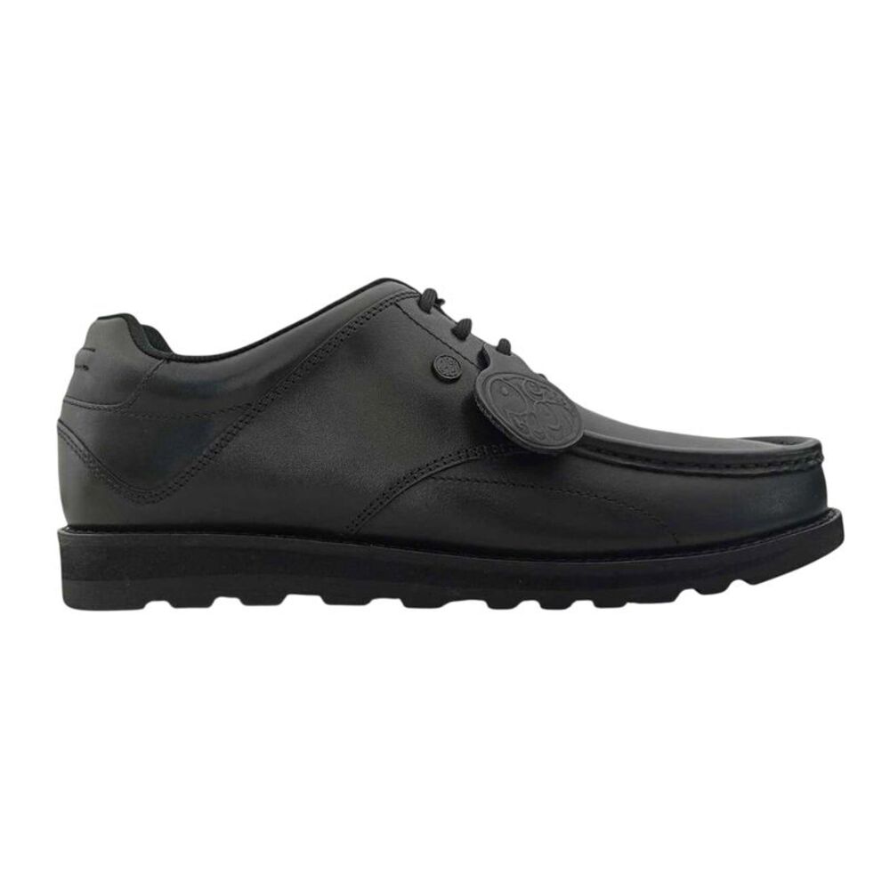 Pretty Green Mens Brogue Detailing Leather Shoes / Black